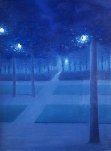 Escena nocturna en el Parc Royal, Bruselas, 1897